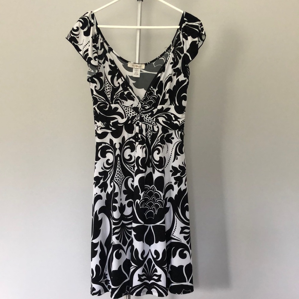 Sushiflower Black & White Paisley Dress Size Medium